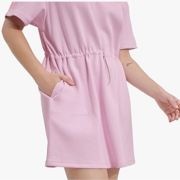 UGG Anisha Dusty Lilac Pink Cotton Crewneck Terry Cloth Sweatshirt Dress NWT - Picture 6 of 15